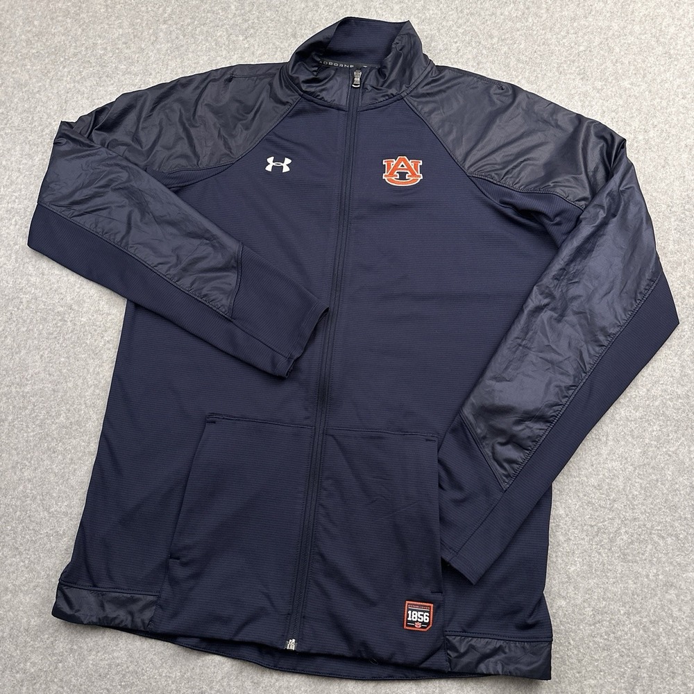 Auburn Tigers Under Armour‎ Full Zip Jacket Womens MT Medium TALL Coldgear NCAA